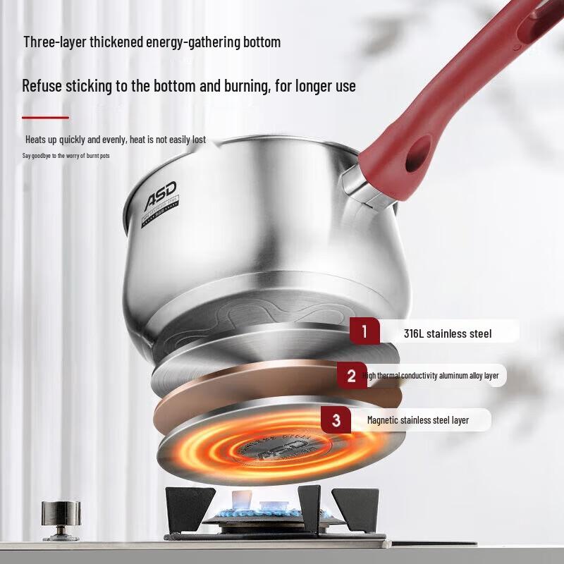 ASD 316L Stainless Steel Milk Pot