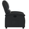 Relaxation Armchair In Genuine Leather Black