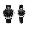 [MONCROSS] MONCROSS Unisex Leather Couple Wristwatch MS1810MF-BK