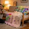 Throw High-Density Short Plush Blanket For Sofa Nap Air-Conditioned Room Soft Skin-Friendly D-DandyS Worlds