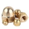 M3 M4 M5 M6 M8 M10 M12 M14 M16 M18 M20 Brass Cap Hex Nuts  Brass Cap Nuts Copper Decorative Dome Head Cover Semicircle Nut