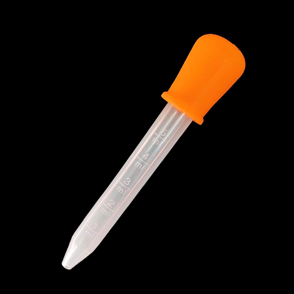 Silicone World 5ML Silicone Dropper Water Medication Dispenser Pipette With Scale Baby Pet Anti Choking Feeding Medicine Tools