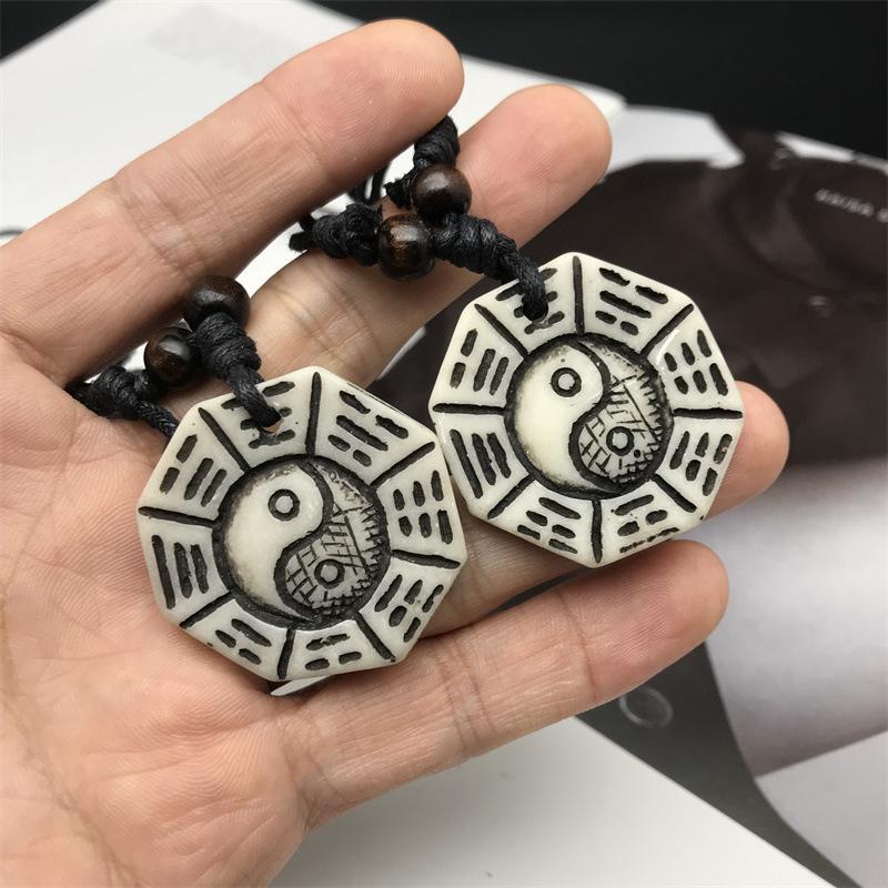 Chinese Bagua Hars Hanger Ketting, Hip-Hop Retro Stijl