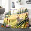 Spring Meadow Poodle Home Customize Your Name Blankets Soft And Cozy Lightweight For All Seasons Perfect For Picnics Sofa Office Bed Living Room Ideal