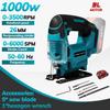 1000W 26mm LED Light Multi-Function Cutting Woodworking Power Tool Cordless Portable Jig Saw Electric Curved Saw