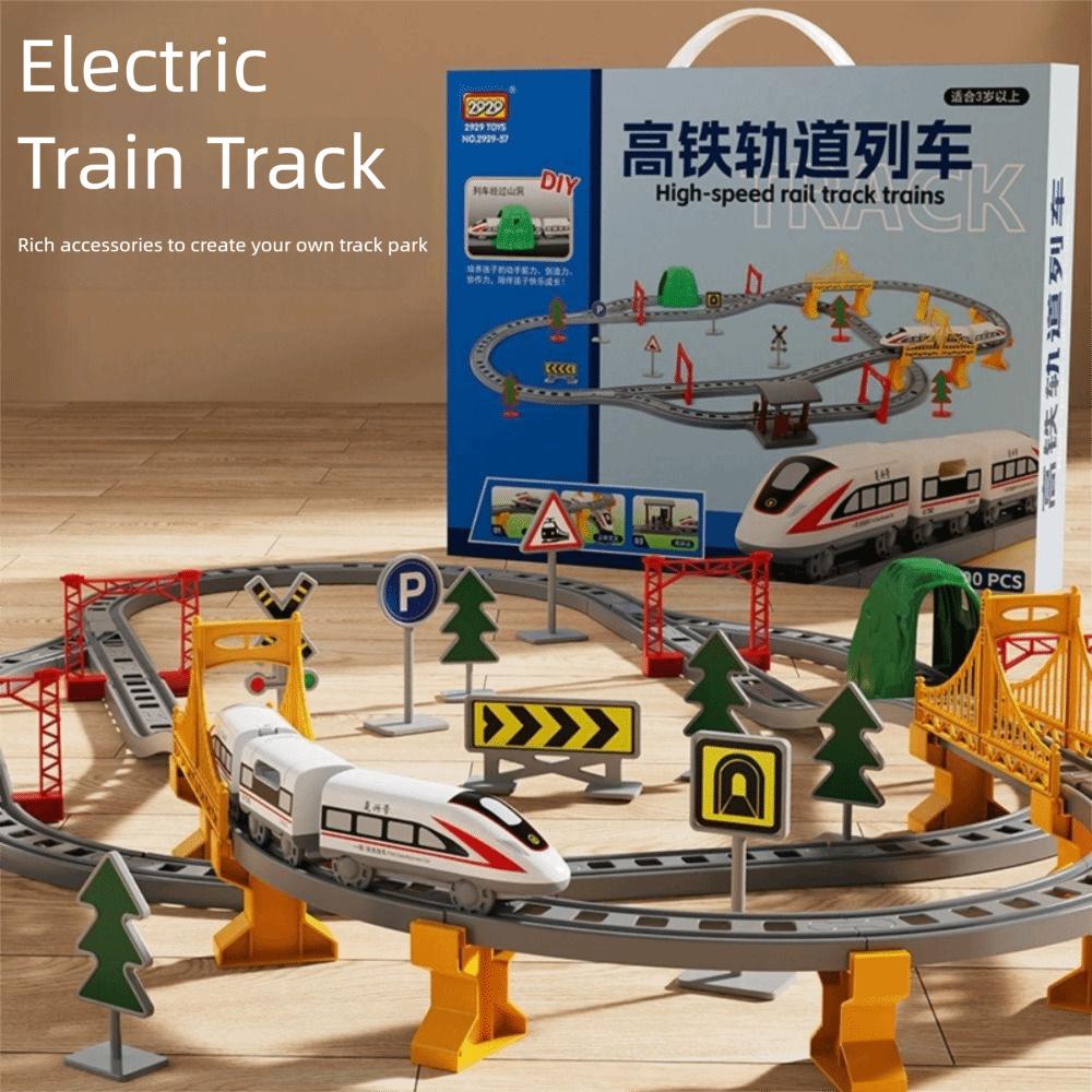 Assembling Design Electric Train Electric Powered Educational Model Set Children's Toys