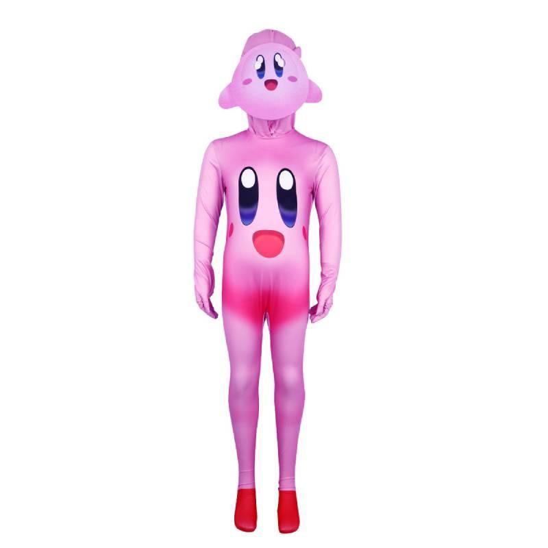 

Nintendo Switch Cosplay Costume Cartoon Jumpsuits Halloween Party Performance 110cm розовый