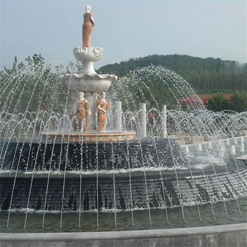 1/2" 3/4" 1" Female Thread Copper Straight Jet Fountain Nozzle Adjustable Water Fountain Garden Park Radial Water Column