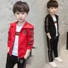 Boys' Autumn Suit 2022 New Children's Sports Cardigan Coat Middle Big Boys' Spring and Autumn Two Piece Set