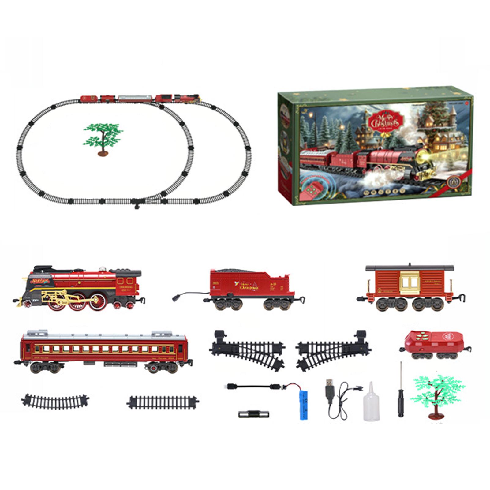 

Classic Railway Trains Track Set Lighteds Electric Trains Toy With Sound For Kids Boys 3 4 5 6 7 8 Year Old