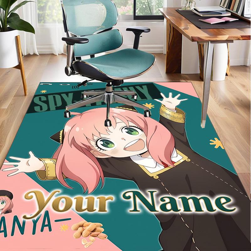Custom Name Rug Fantasy Adventure Anya Area Rug Suitable for Indoor And Outdoor,Carpets for Homes, Offices,Living Rooms,Home Decor,Christmas Gift