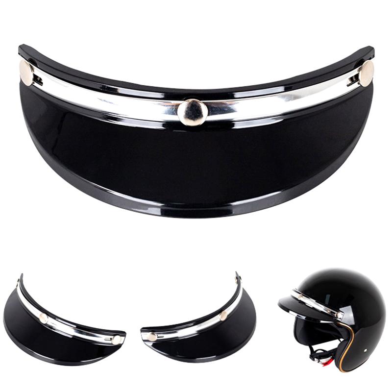 Motorcycle Face Shield Visor Retro Anti-Fog Scratch Resistant Universal Fit Replacement for Outdoor Road Riding
