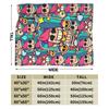 Emz Spike Squeak-Brawlld Blankets Cartoon Game Flannel Funny Warm Throw Blanket for Home Summer