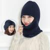 Thickened Full Face Cover Thermal Anti-Cold Knitted Cap New Motorcycle Riding Hat  Men Women