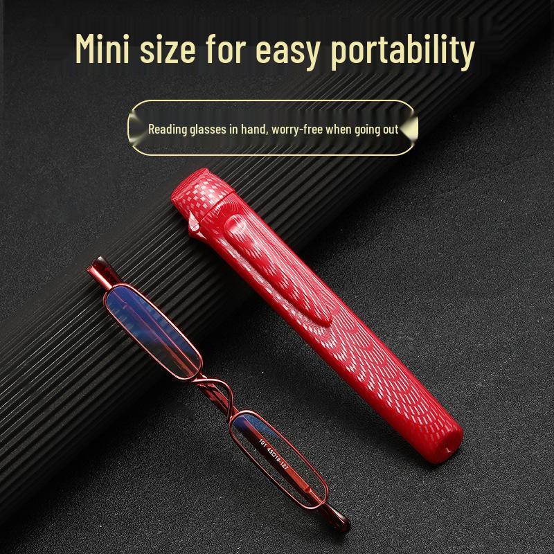 Ultralight Unisex Mini Pen Clip Anti-Blue Light Reading Glasses