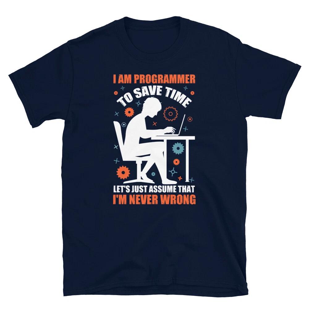 I m Never Wrong Programmer Programming Coding Geek T-Shirt 4XL