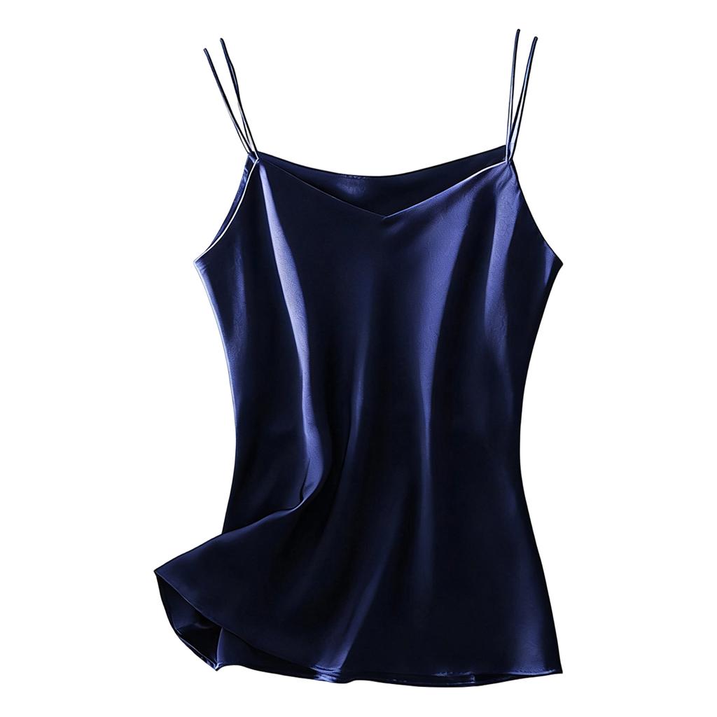 Camiseta sin mangas de cuello en V para mujer Blusa sin mangas Ropa interior