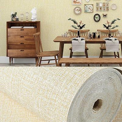 3m 3D XPE Solid Color Linen Wallpaper Self-adhesive Waterproof And Moisture-proof Bedroom Living Room Background Home Decoration