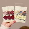 Heart Shape Plaid Hair Clip Non Slip Alligator Clip Cute Heart Hair Clip  Gifts