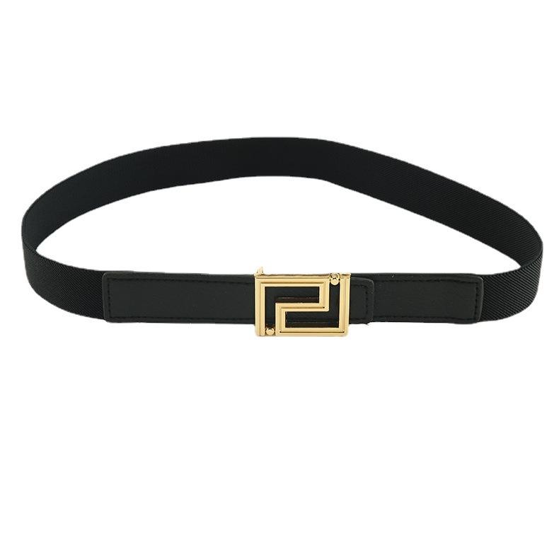 Elastic Elastic Coat Belt Accessories Decorative Dress Suit Waist Seal Women Autumn Winter Tide Summer Black