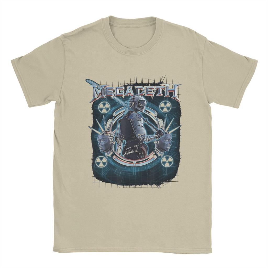 Megadeths Dystopia T-Shirts Herren 100% Baumwolle Lustiges T-Shirt Rundhals T-Shirt Kurzarm Kleidung Geschenkidee