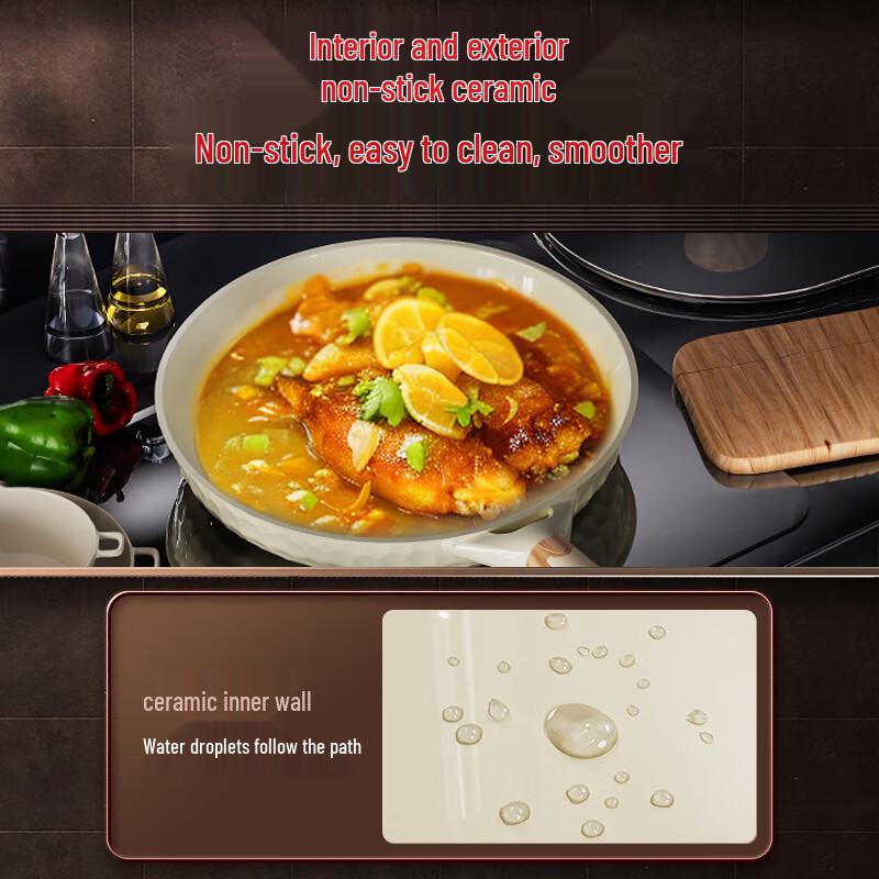 Three Four Steel® Ceramic Non-stick Frying Pan