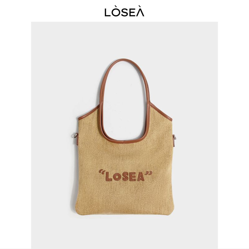 

Losea Original Eight-Person Dyed Brown Tote Bag Brown