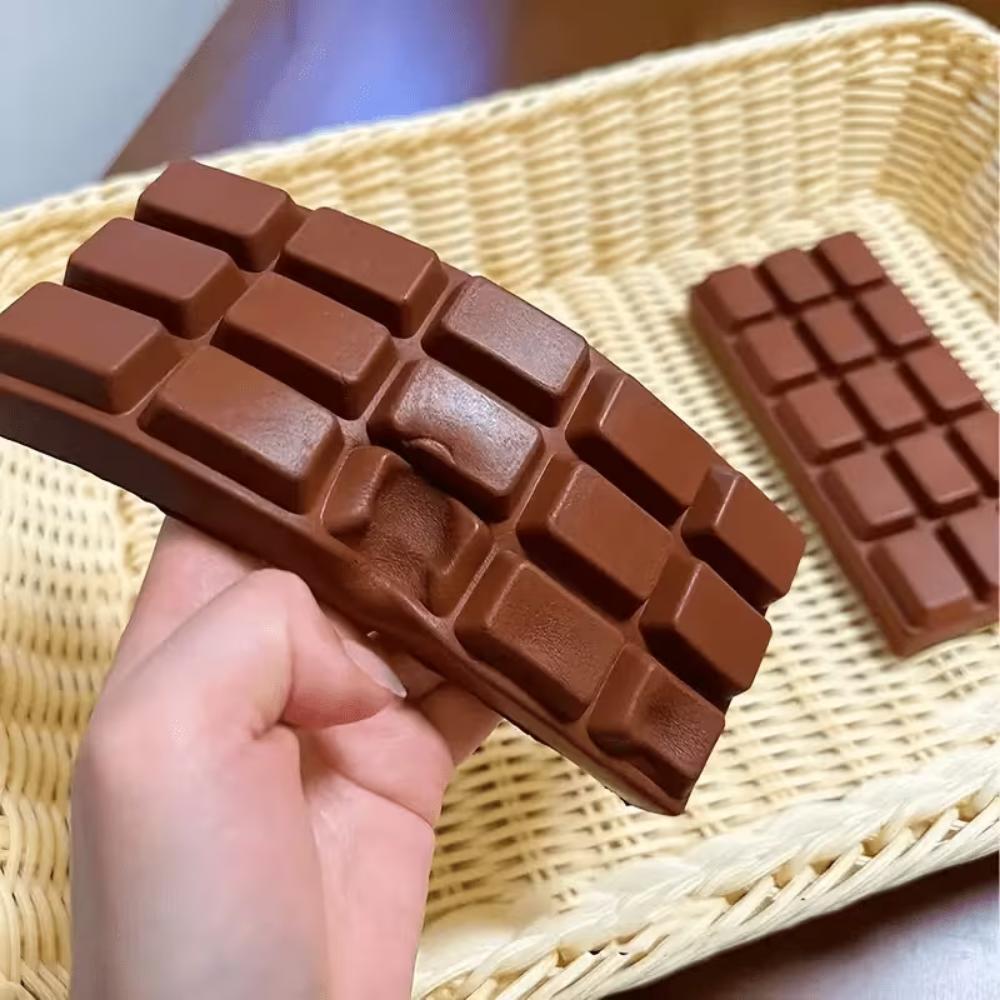 Giocattolo Squishy Cioccolato a Lenta Risalita, Spremibile, Fidget Toy, Morbido, Sensoriale, Antistress, Sollievo dall'Ansia, Rilassamento della Mano, Giocattolo Decompressione