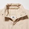 UNIQLO Solid Color Stand Collar Single Breasted Jacket Women jackets Beige 452224-30