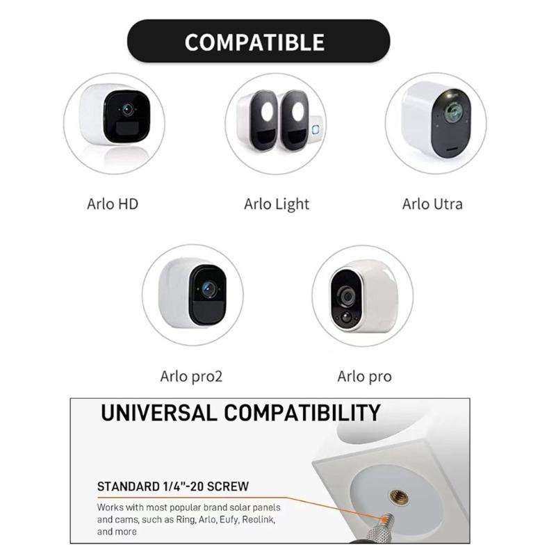 2/4pcs Multipurpose Solars Panel Gutter Mount Clip Aluminum Alloy Portable Designs for Enhances Sunlight Exposure