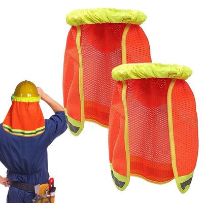 Safety Hard Hat Shade Neck Shield Helmets Reflective Hat Brim Reflective Cap Cover for Outdoor Construction Helmets Shield