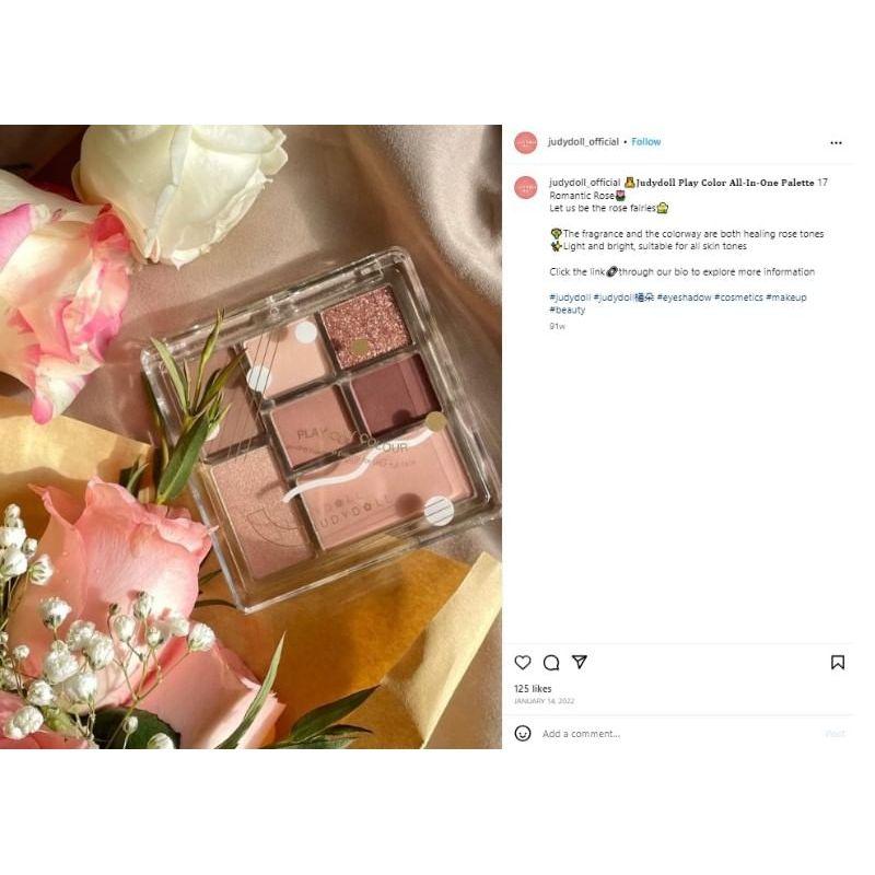 Judydoll - 7 Colors Palette - Sweet Smoked Rose