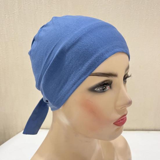 Etnisk stil høy hatt ensfarget knutedesign pustende lett hodeplagg hatt utendørsaktiviteter hodeplagg