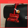 London Bus Leather Keychain With Car Cartoon Pendant For Vintage Bag Decor