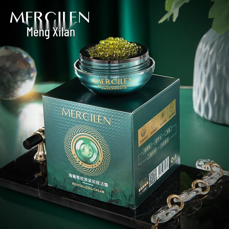 Mengxi Blue Sea Grape Collagen Cream: Firming, Brightening, Moisturizing, and Hydrating Skincare for Radiant Skin Tone