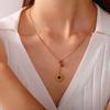 Fashion Trend Dolphin Sunflower Clavicle Chain Simple Niche Stainless Steel Retro Necklace