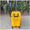White Cloud Heavy-Duty Hands-Free Mop Bucket with Squeeze Water Extractor