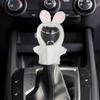 Car Shift Knob Hoodie,Adorable Rabbit Shape Car Gear Shift Cover | Cute Rabbit Plush