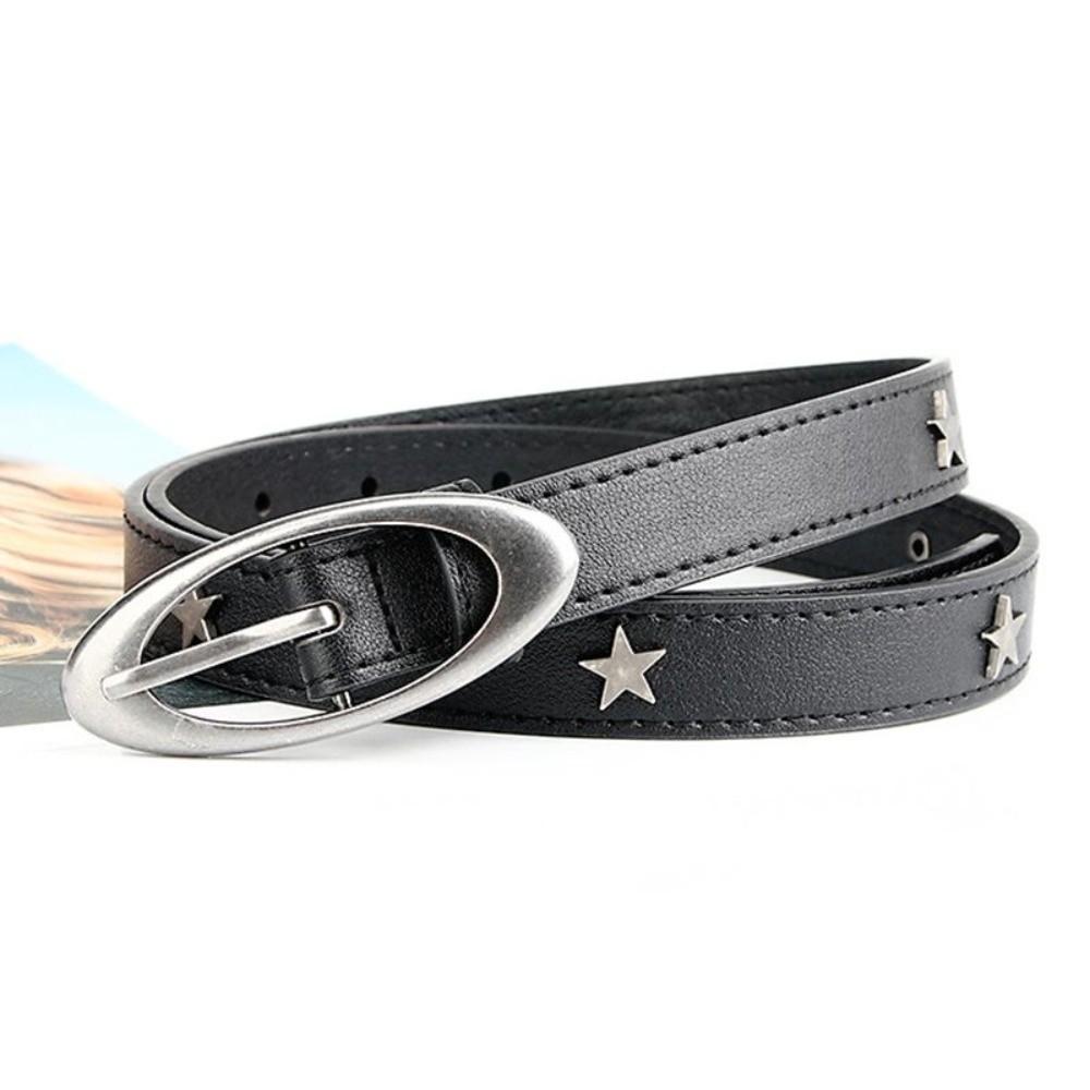 Crescent Decoration Vintage Belt Moon Star Pattern Waistband Belt Gothic Belt  Jeans Pants Dresses Star