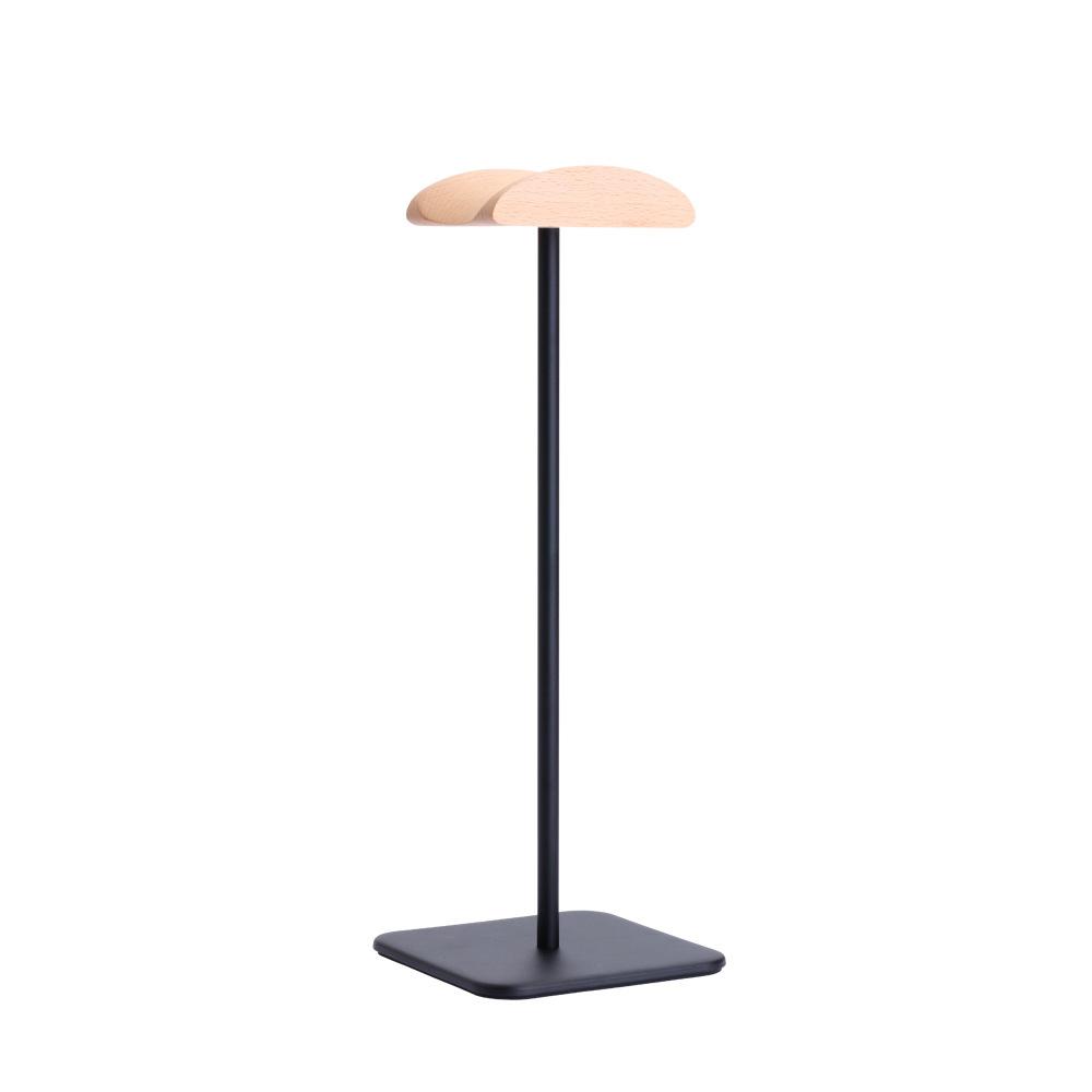 Drop Flood SD-041 Solid Wood & Aluminum Alloy Eco-Friendly Headphone Stand with Walnut Display and Metal Headset Support