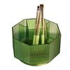 Makeup Brush   360 Degree Rotating Compartment Large Capacity Plastic Desktop Eyebrow Pencil Lipstick Holder