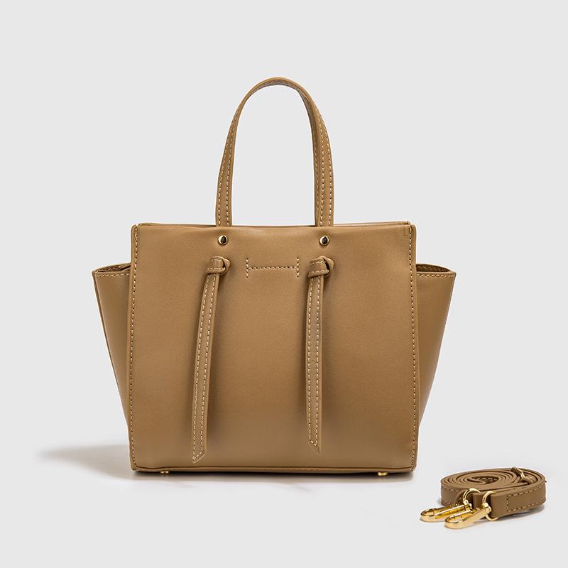 Women's Square Shoulder Bag of PU Leather Simple Armpit Solid Color Lady's Bag