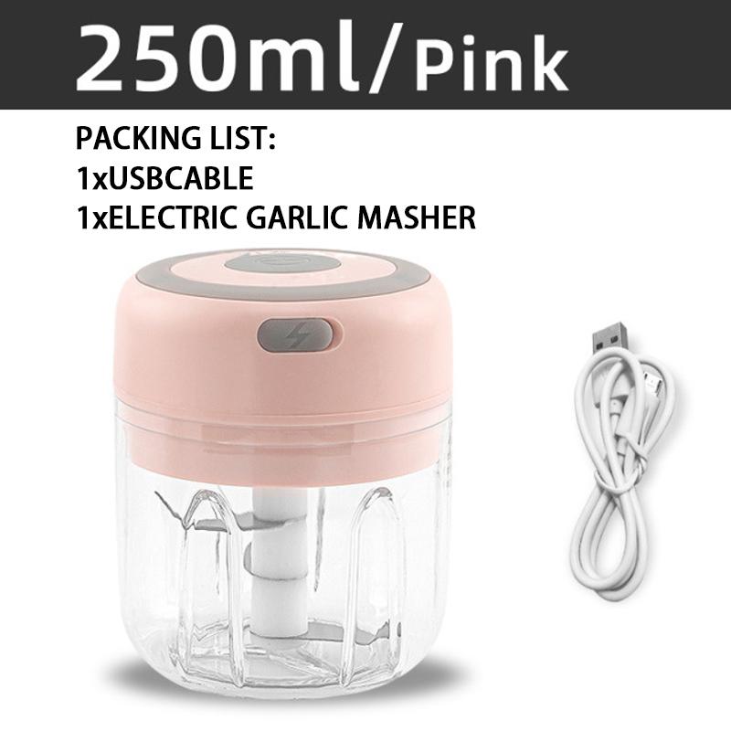 Elektrischer Mini-Gemüsehacker, Küchenmaschine, Knoblauchwolf zum Hacken von Zwiebeln, Nüssen, Ingwer, Gemüse, Pfeffer, Gewürzen, Fleisch, Babynahrung