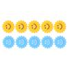10Pcs Silicone Tennis Racket Vibration Dampeners Sunflower Tennis Racket Shock Absorber