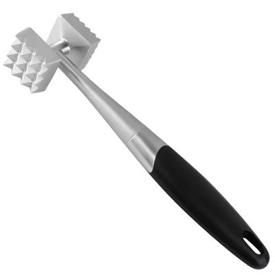 Stainless Steel Double-Sided Meat Hammer Tenderizer Comfort Handle For Steak, Beef And Chicken