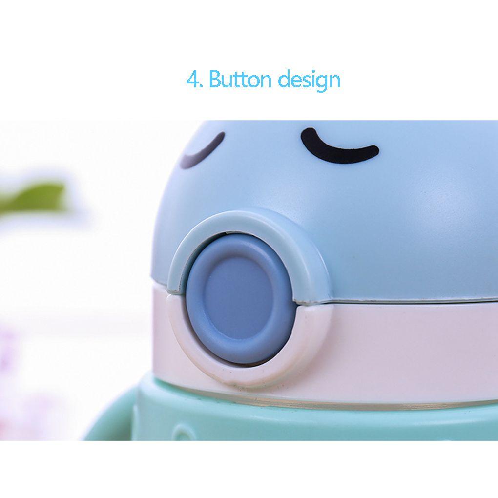 Toddler Baby Kid Infant Feeding Drinking Water Straw Bottle 350ml Water Cup