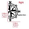 X-275: Fits all Volkswagen models like VW UP, van, campervan, caravan, pickup truck; compass sticker.