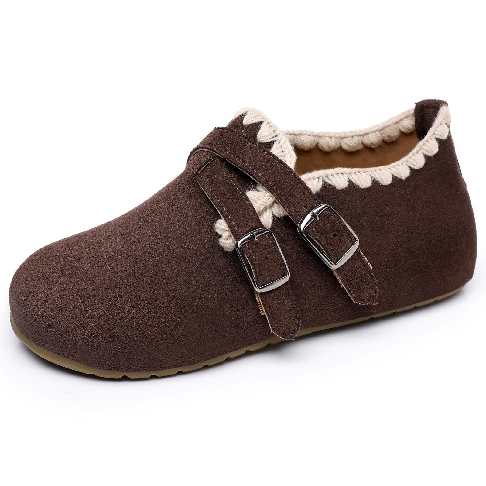 Женские мокасины в стиле Birkenstock, весна 2026: Универсальные, Повседневные, С плоской подошвой, Полностью закрытые слипоны 39 темно-коричневого