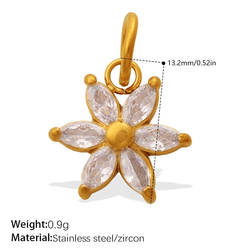 Small Fresh Flower Pendant Collection Exquisite Small Rose Sunflower Shape Bracelet Necklace Pendant