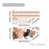 Cartoon Animal Design Height Chart Wall Sticker for Home Interior Decoration PVC Material Compatible with Smooth Surfaces